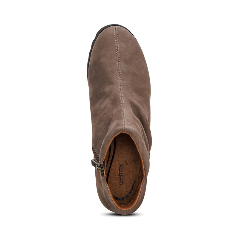 aetrex zoey slip-on women's | dk taupe