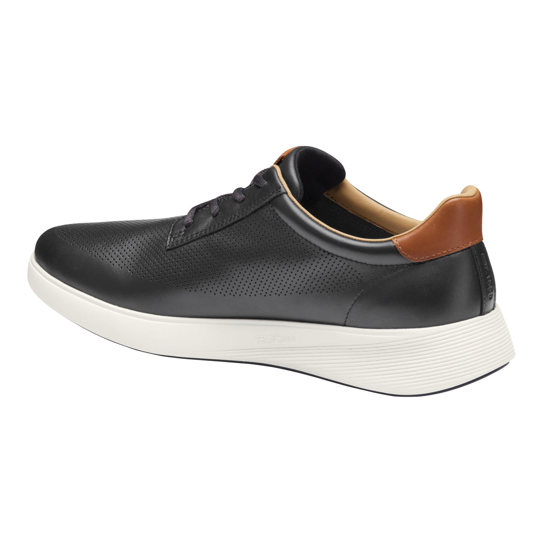 johnston & murphy ackerson perfed plain toe men's | black
