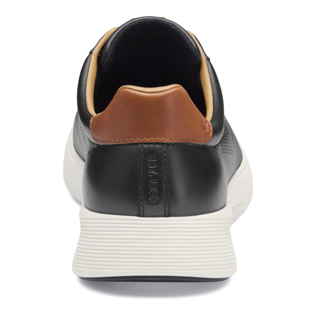johnston & murphy ackerson perfed plain toe men's | black