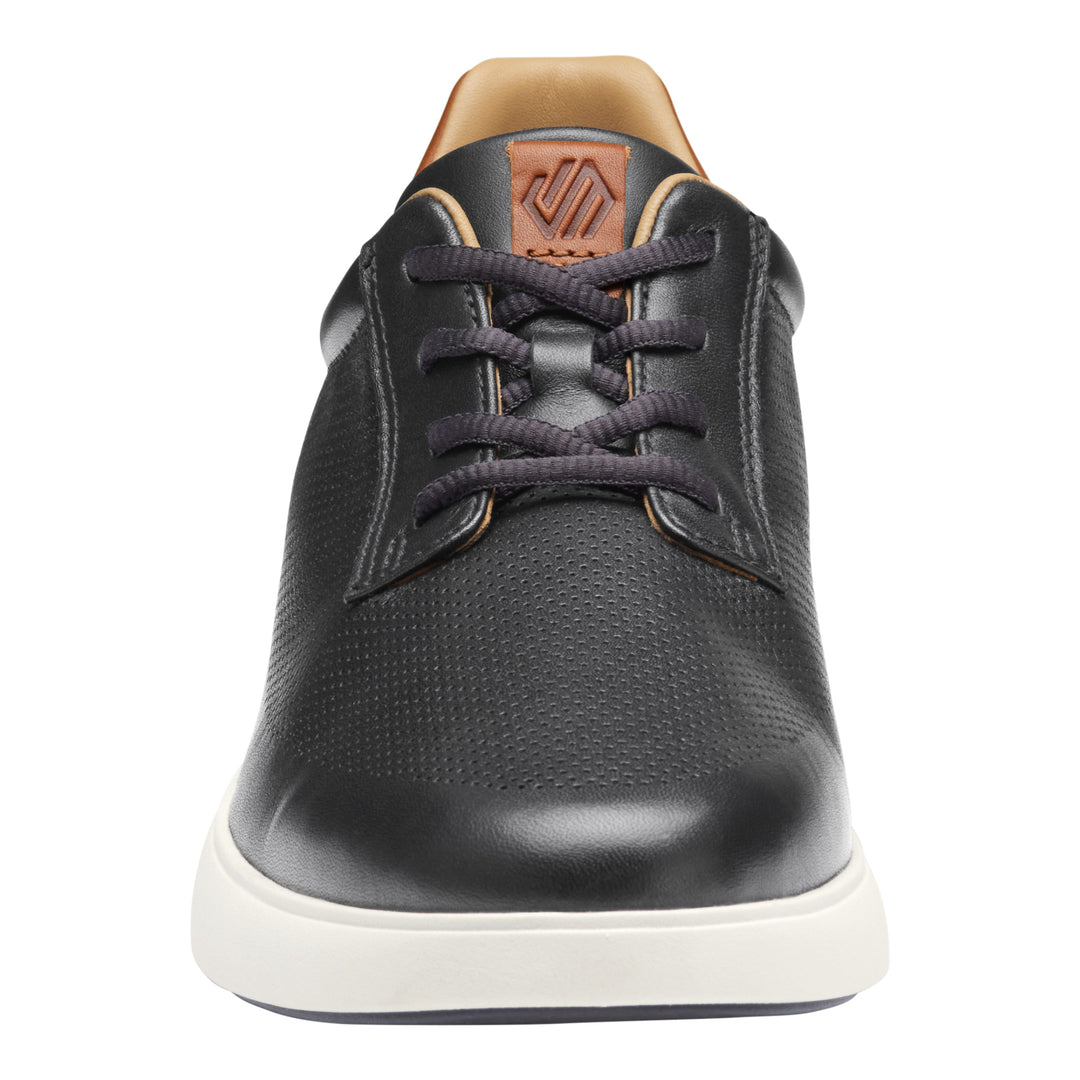 johnston & murphy ackerson perfed plain toe men's | black