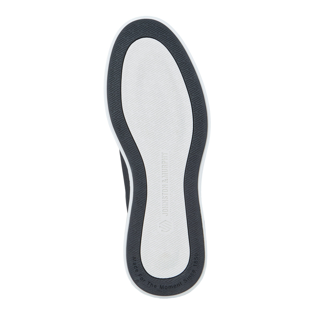 johnston & murphy ackerson perfed plain toe men's | black