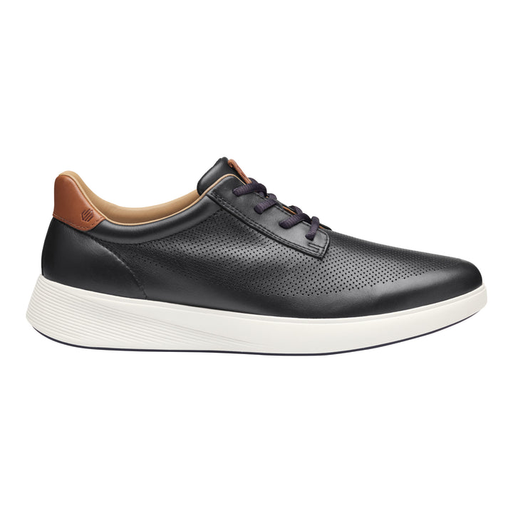 johnston & murphy ackerson perfed plain toe men's | black
