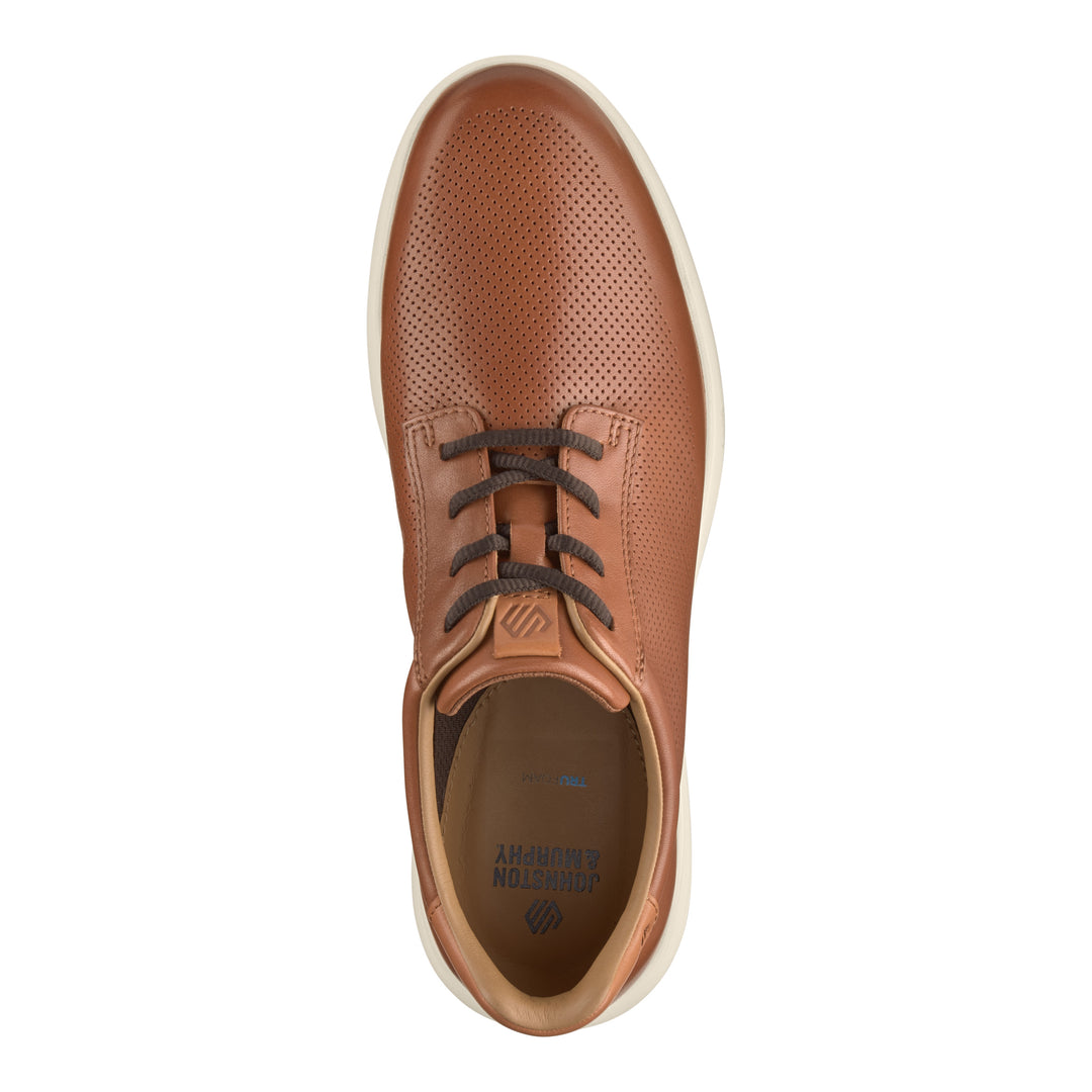 johnston & murphy ackerson perfed plain toe men's | tan
