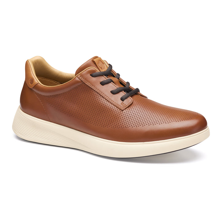 johnston & murphy ackerson perfed plain toe men's | tan