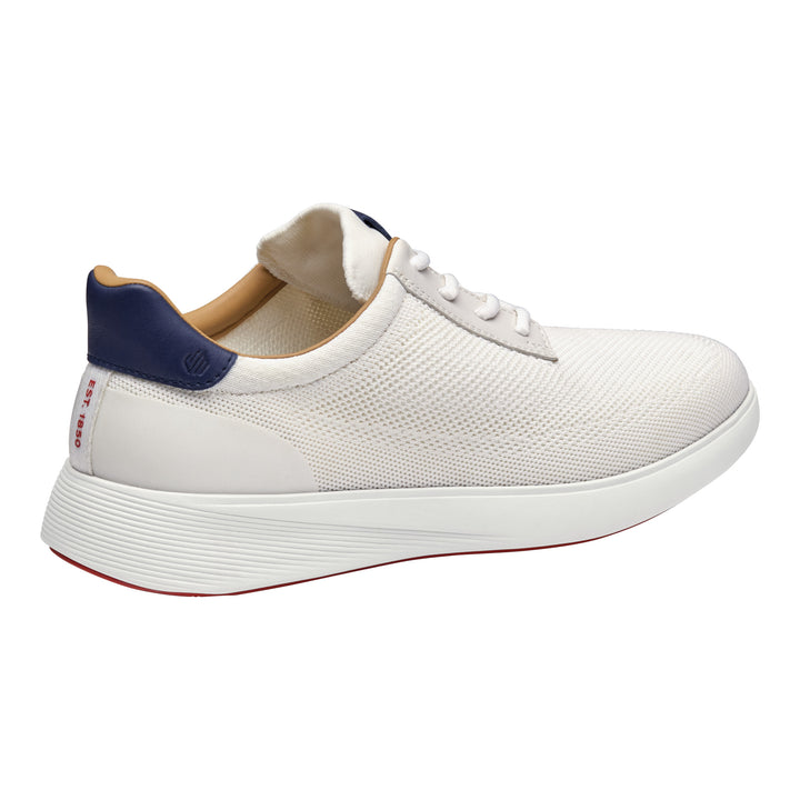 johnston & murphy ackerson knit plain toe men's | white
