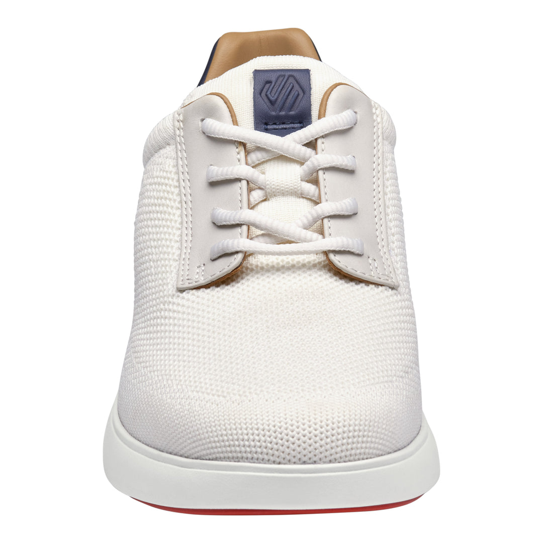 johnston & murphy ackerson knit plain toe men's | white