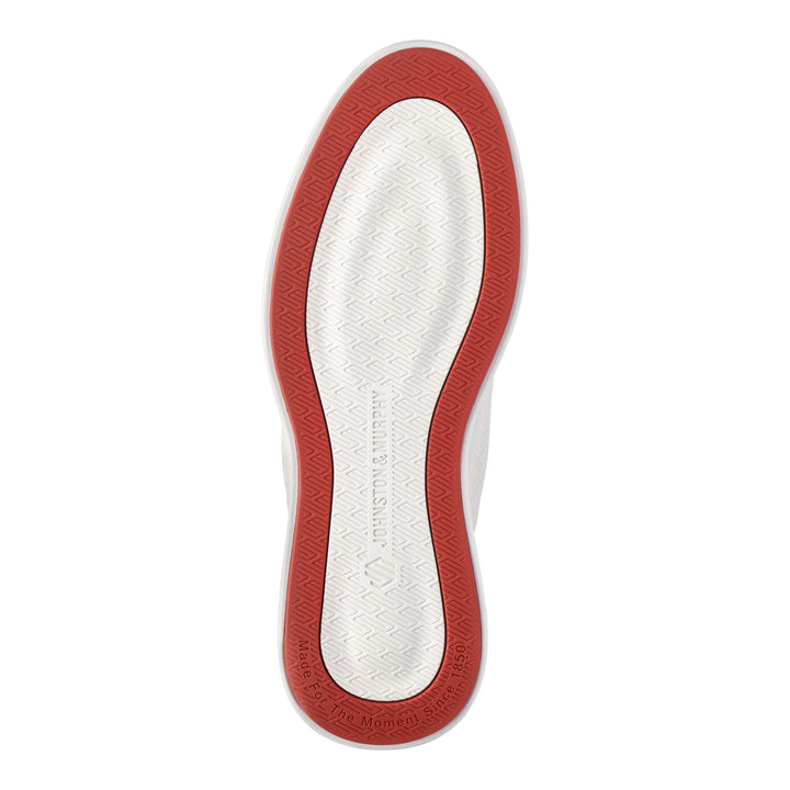 johnston & murphy ackerson knit plain toe men's | white