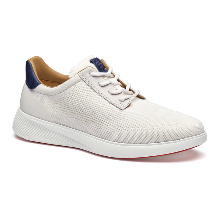 johnston & murphy ackerson knit plain toe men's | white