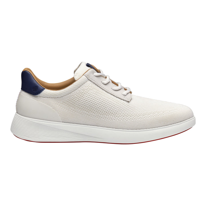 johnston & murphy ackerson knit plain toe men's | white