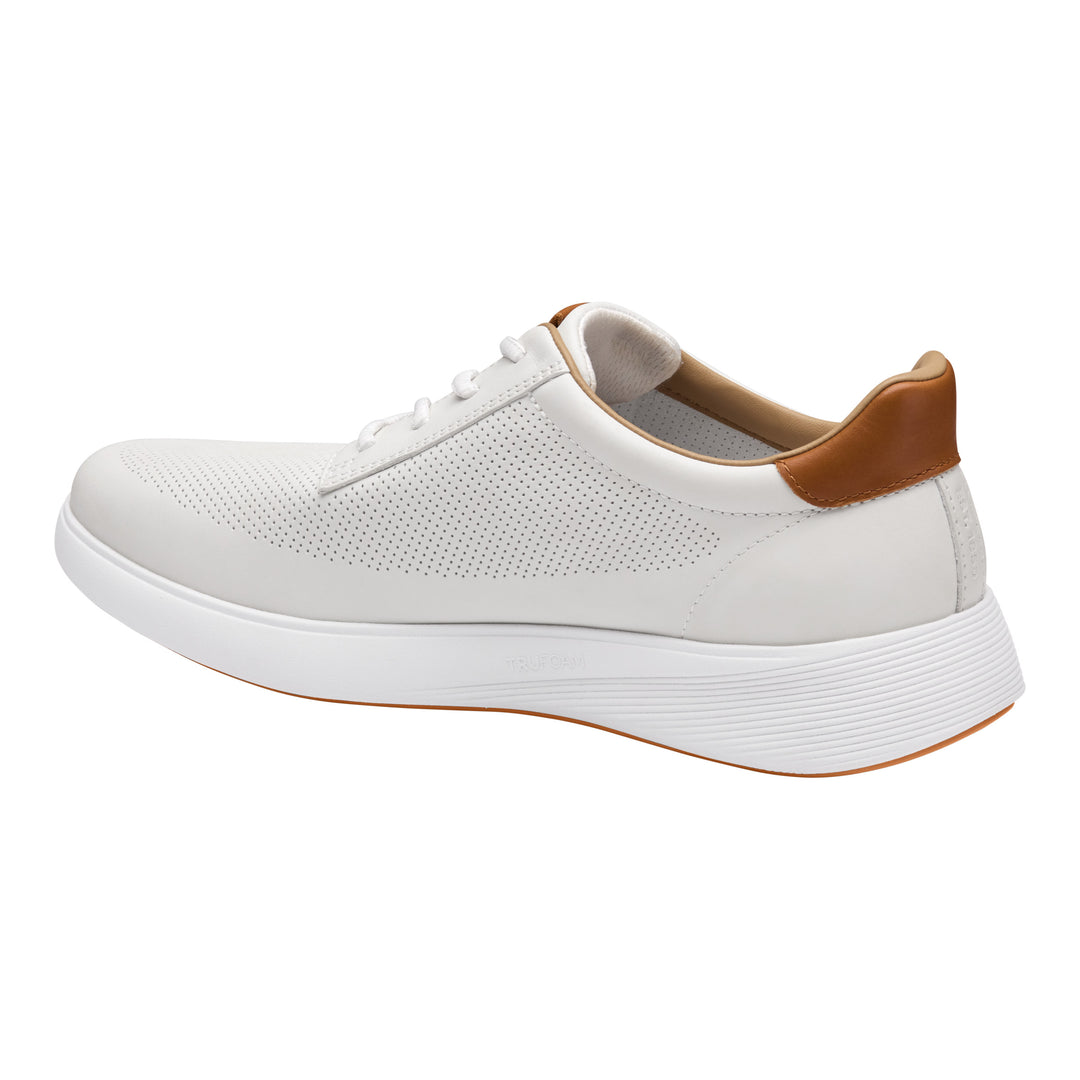johnston & murphy ackerson perfed plain toe men's | white
