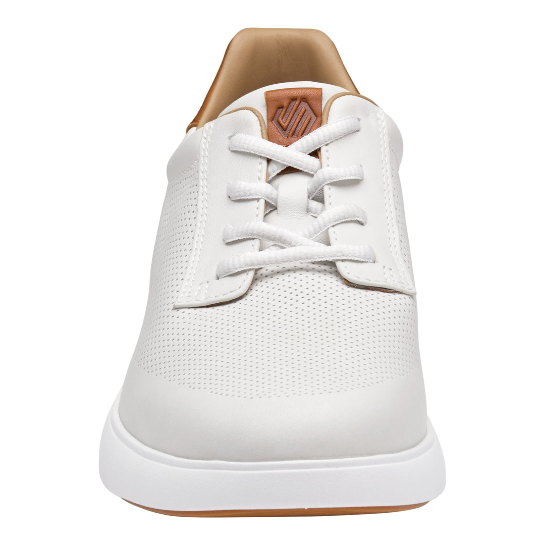 johnston & murphy ackerson perfed plain toe men's | white