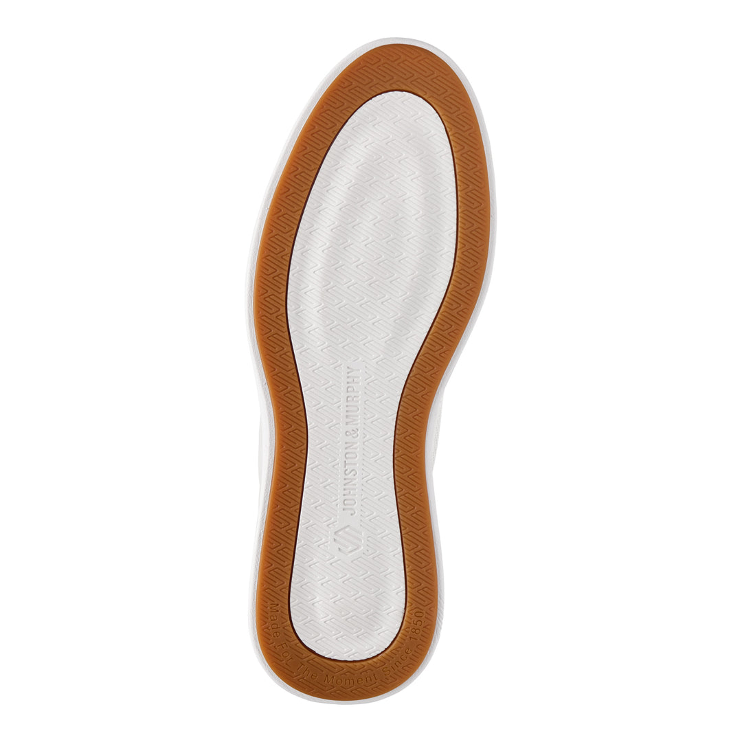 johnston & murphy ackerson perfed plain toe men's | white