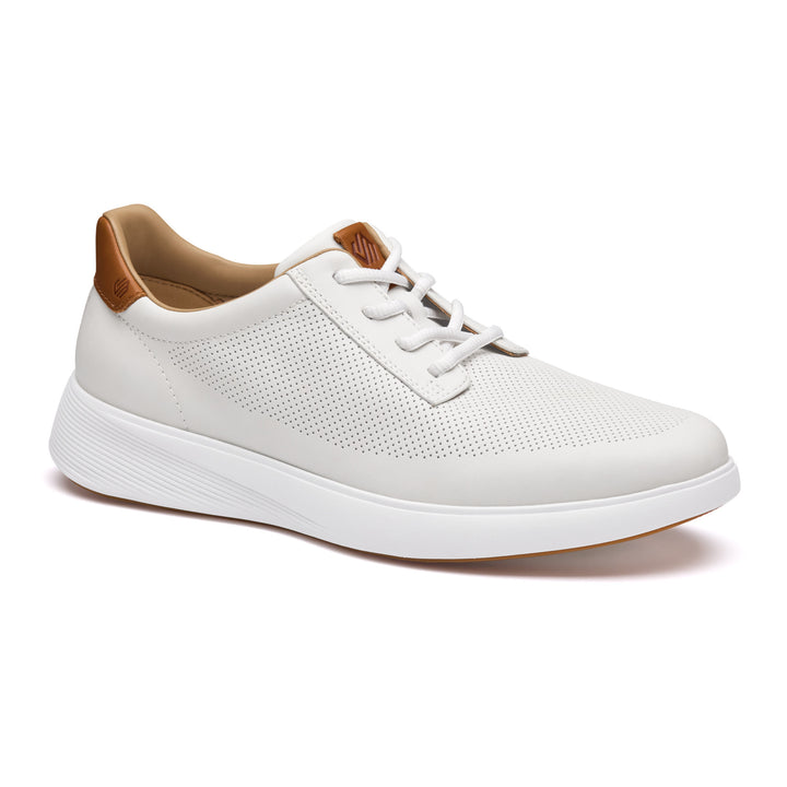 johnston & murphy ackerson perfed plain toe men's | white