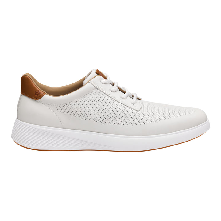 johnston & murphy ackerson perfed plain toe men's | white