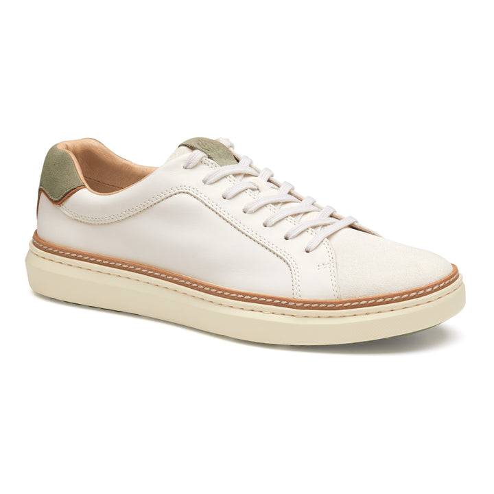 johnston murphy mguffey 2 lace to men's | white taupe