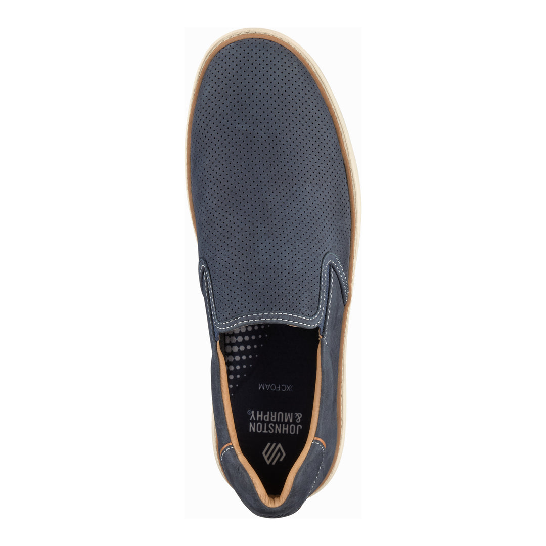 johnston & murphy mcguffey 2 perfed men's | navy