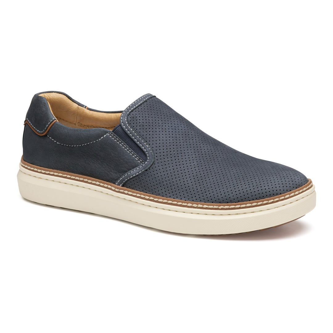 johnston & murphy mcguffey 2 perfed men's | navy