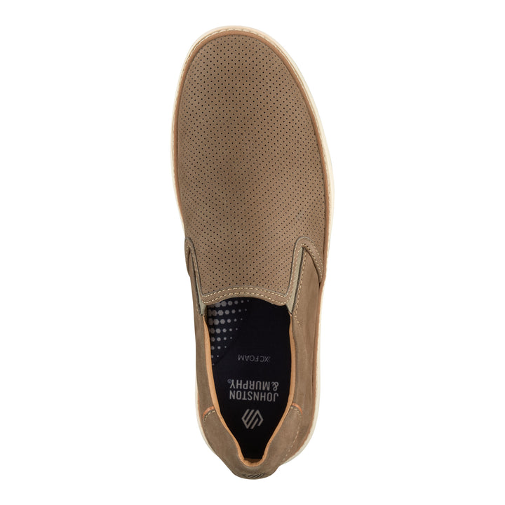 johnston & murphy mcguffey 2 perfed men's | taupe