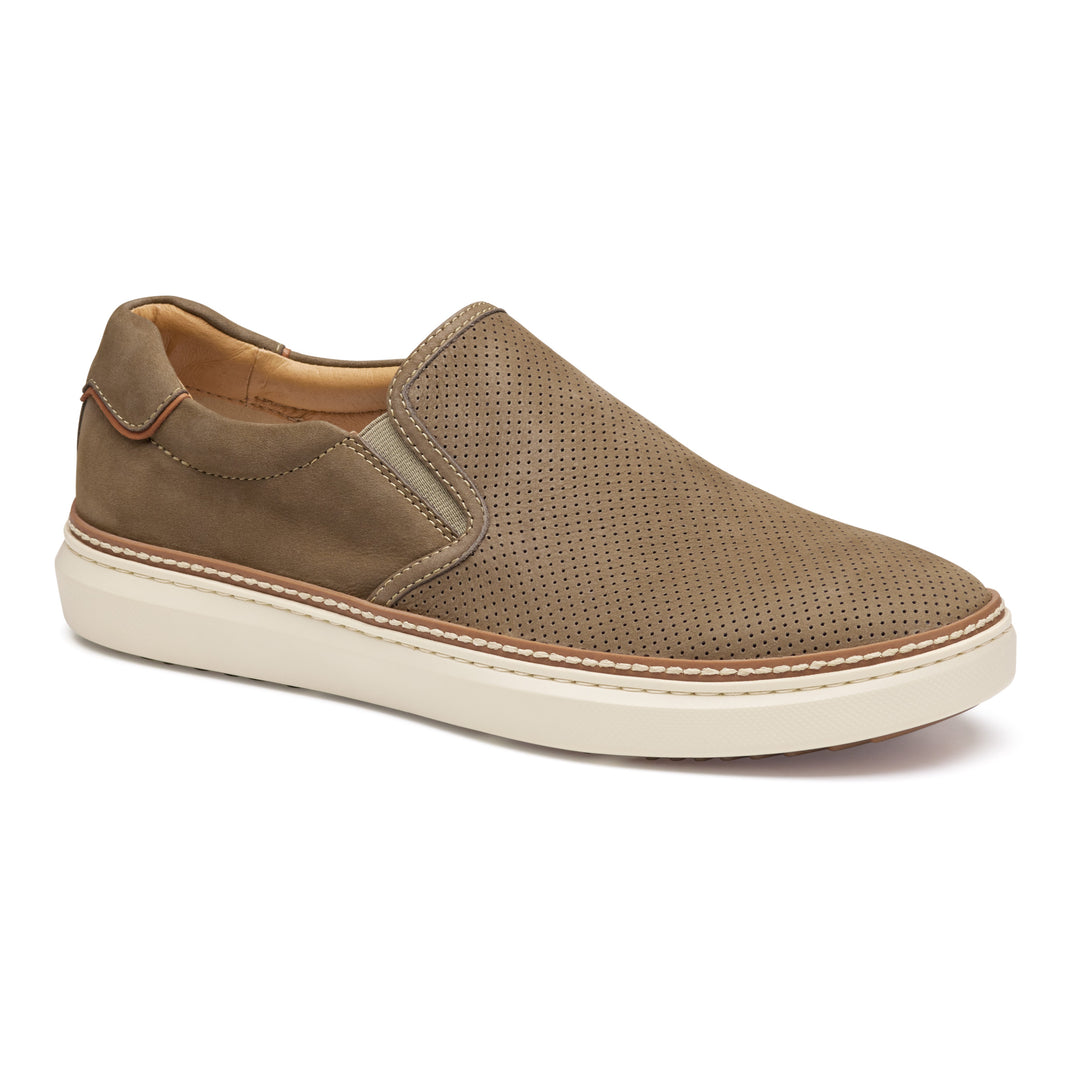 johnston & murphy mcguffey 2 perfed men's | taupe