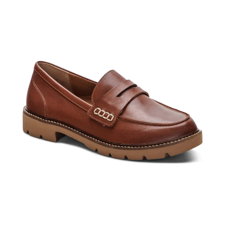 aetrex collette arch support women's | cognac