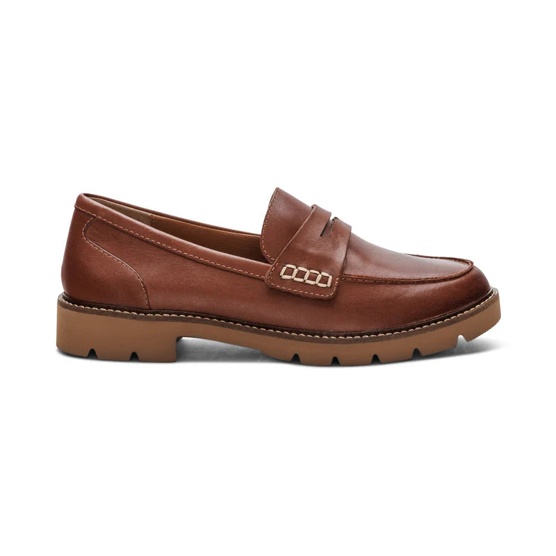 aetrex collette arch support women's | cognac