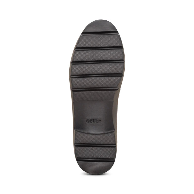 aetrex collette arch support women's | brushed silver