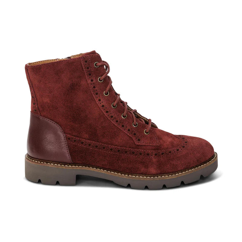 aetrex margot women's | dk red