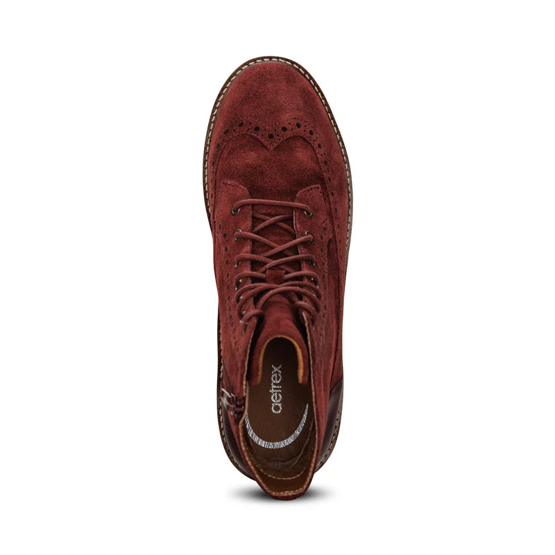 aetrex margot women's | dk red