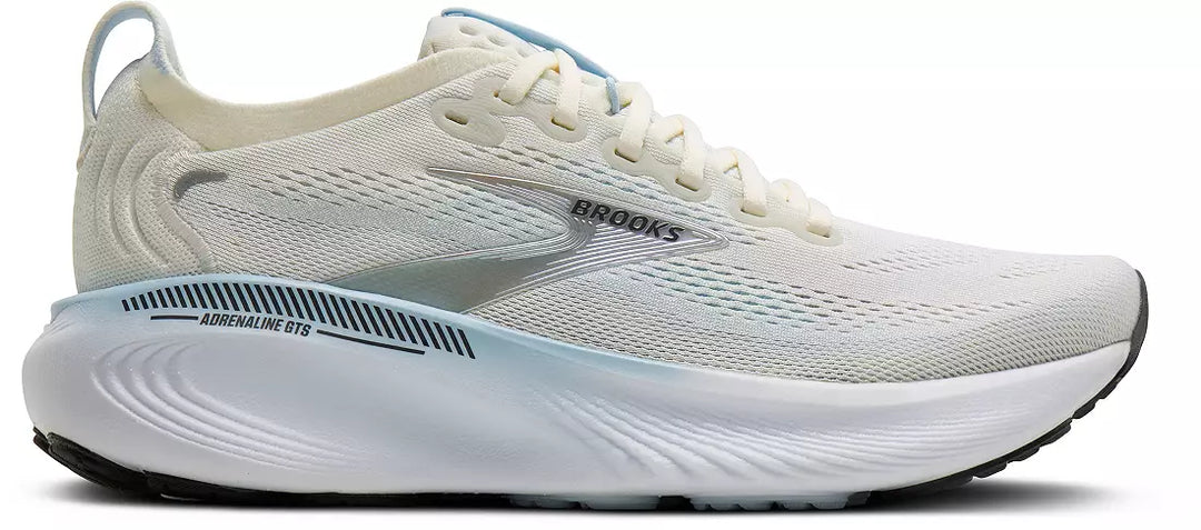 brooks adrenaline gts 25 women's | star white nantucket chrome