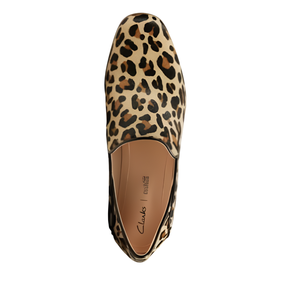Clarks leopard print on sale