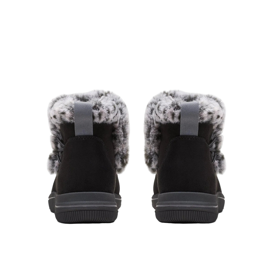clarks breeze fur women's | black