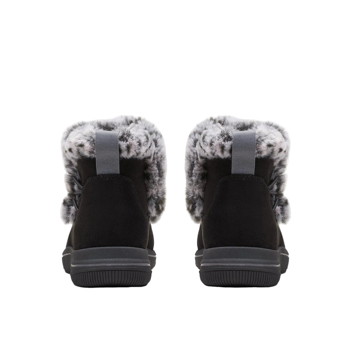 clarks breeze fur women's | black