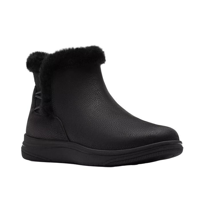 clarks breeze fur women's | blk combi