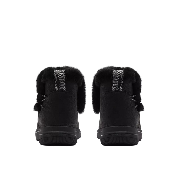 clarks breeze fur women's | blk combi