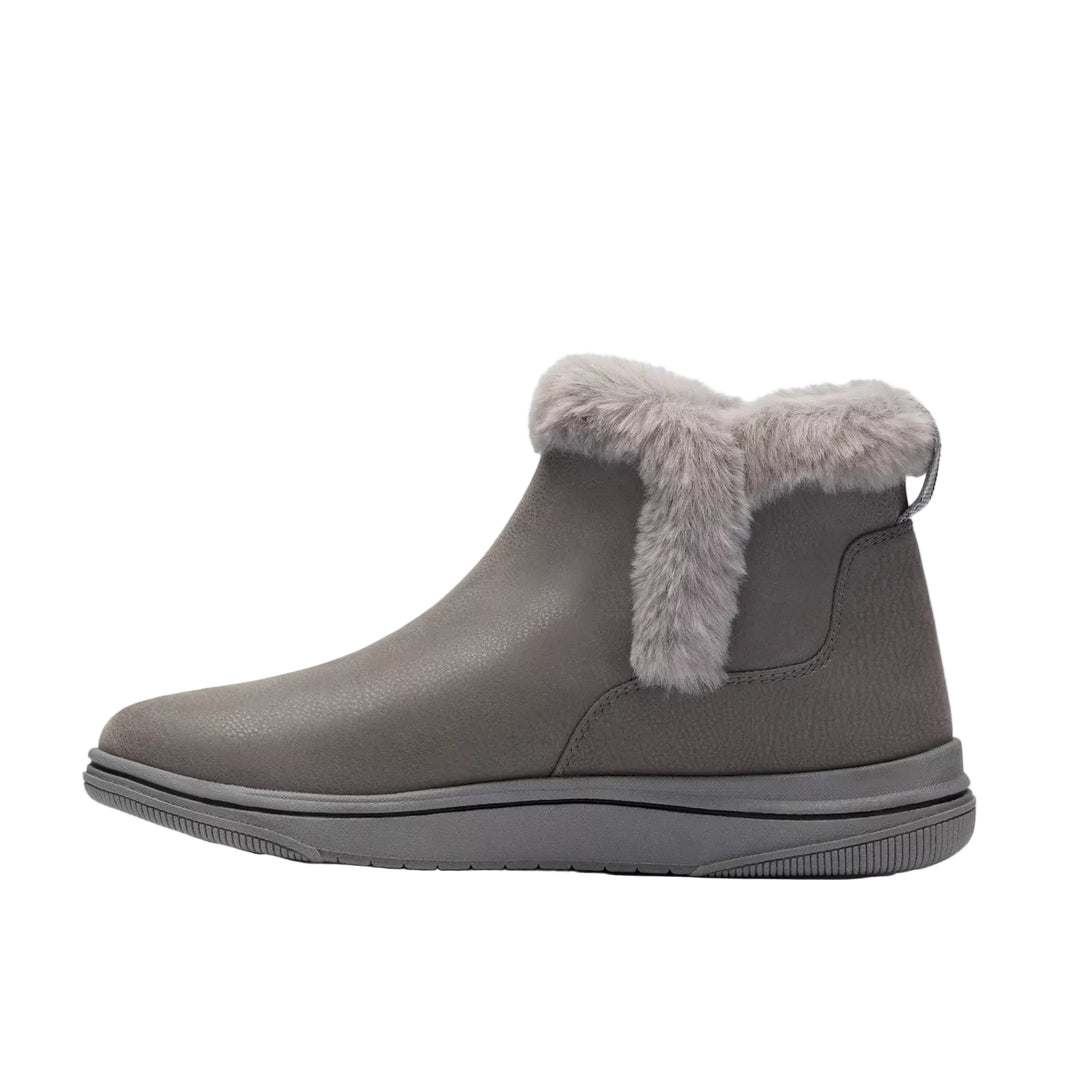 clarks breeze fur women's | dk gry combi