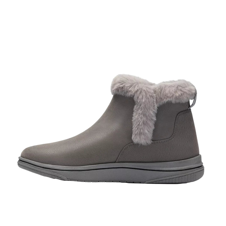 clarks breeze fur women's | dk gry combi