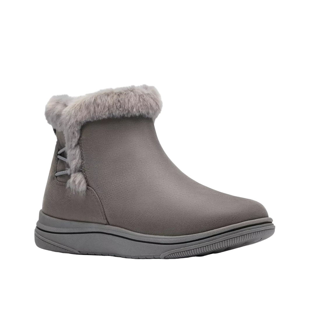 clarks breeze fur women's | dk gry combi
