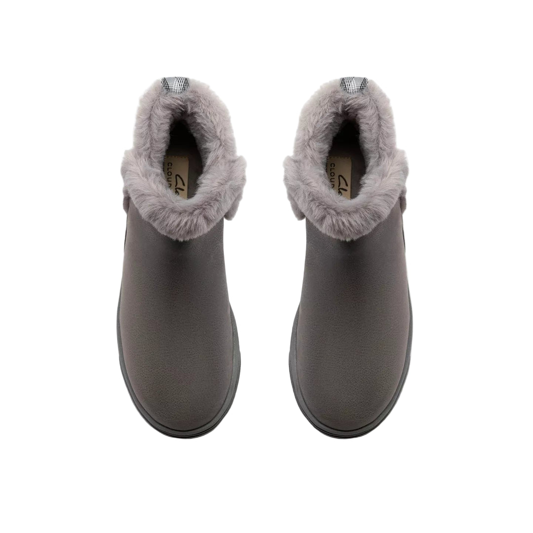 clarks breeze fur women's | dk gry combi