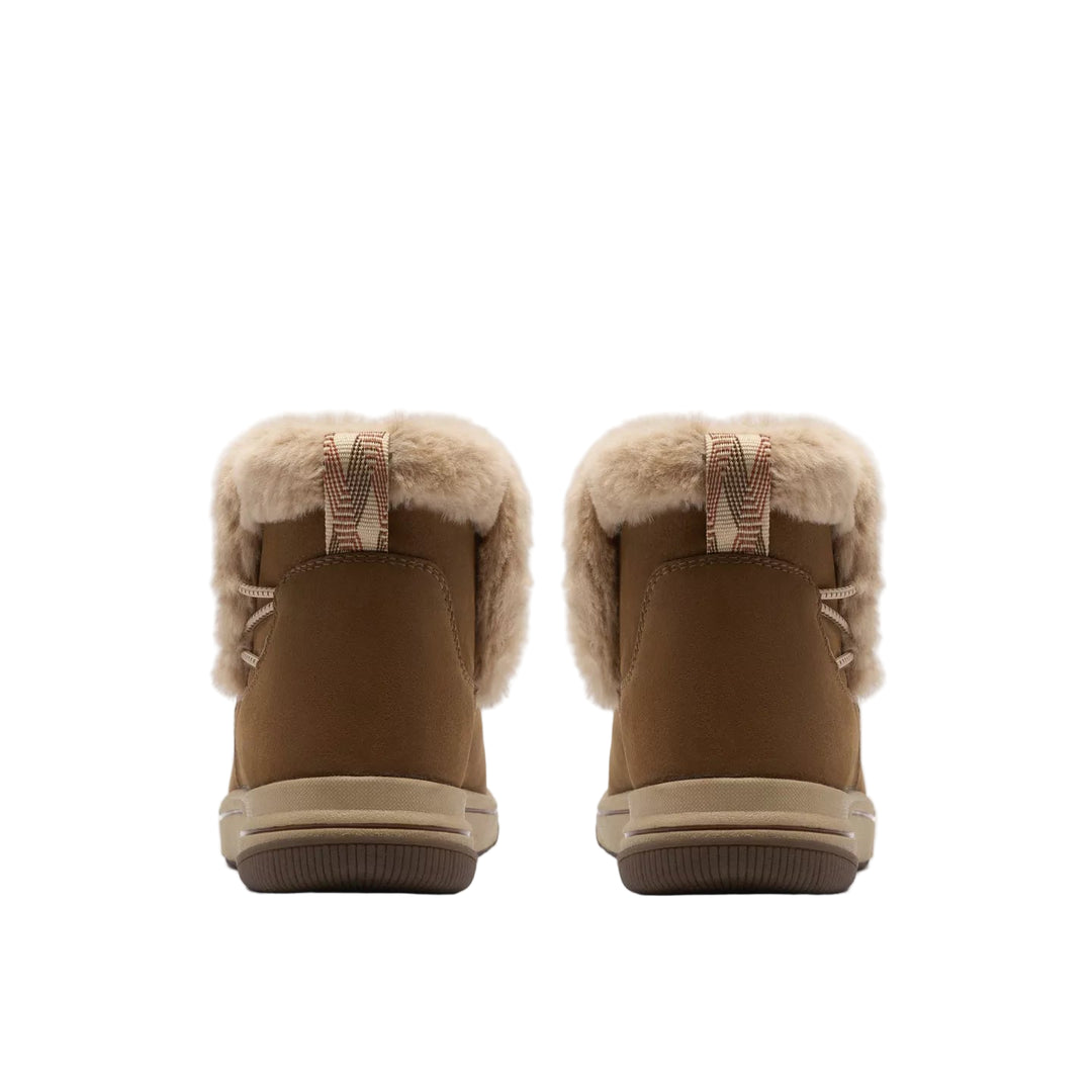 clarks breeze fur women's | dk tan combi