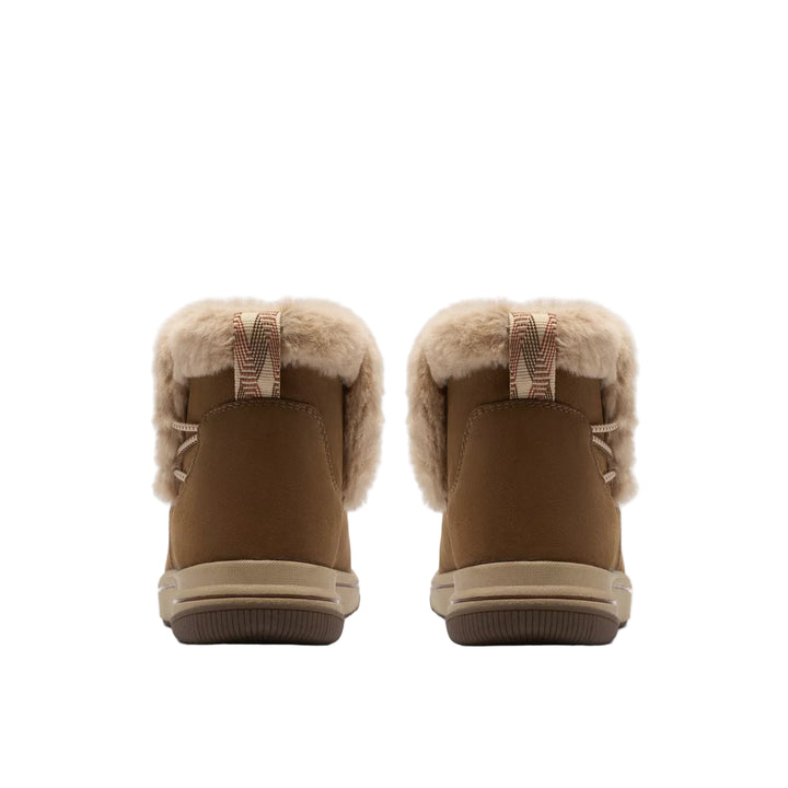 clarks breeze fur women's | dk tan combi