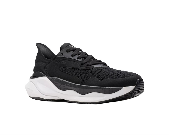 clarks pace women's | blk/wht