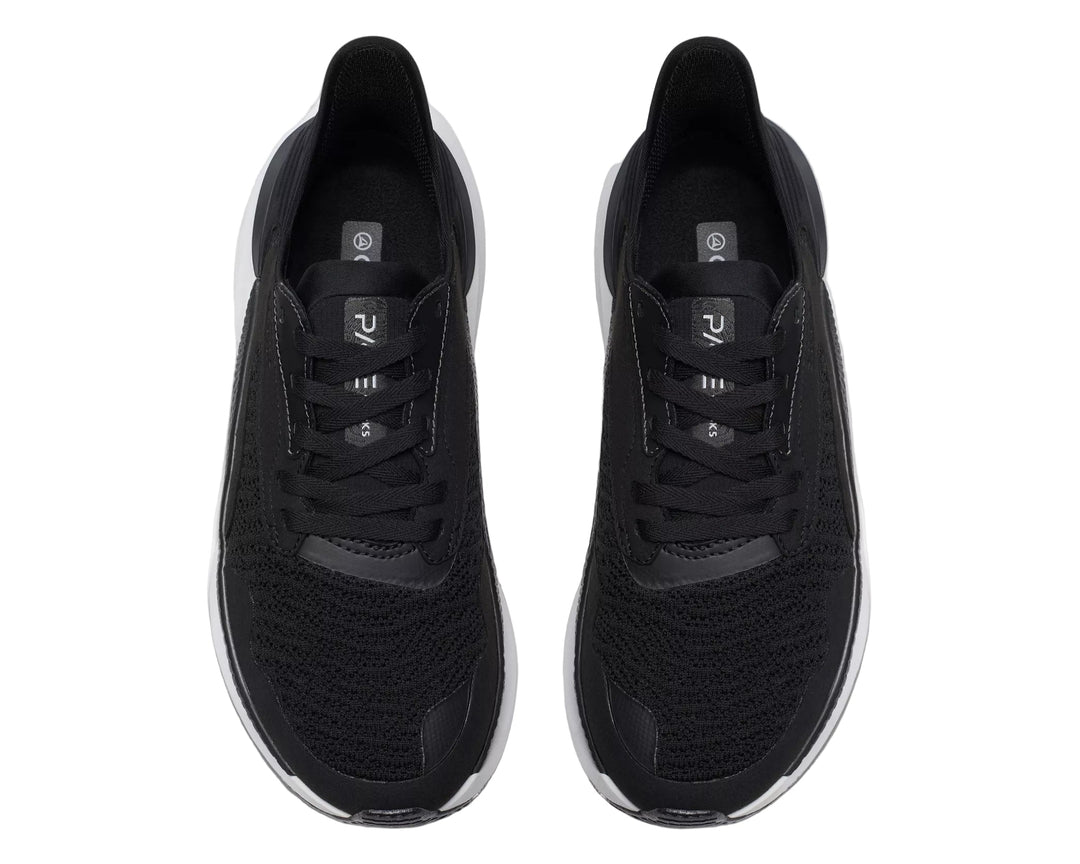 clarks pace women's | blk/wht