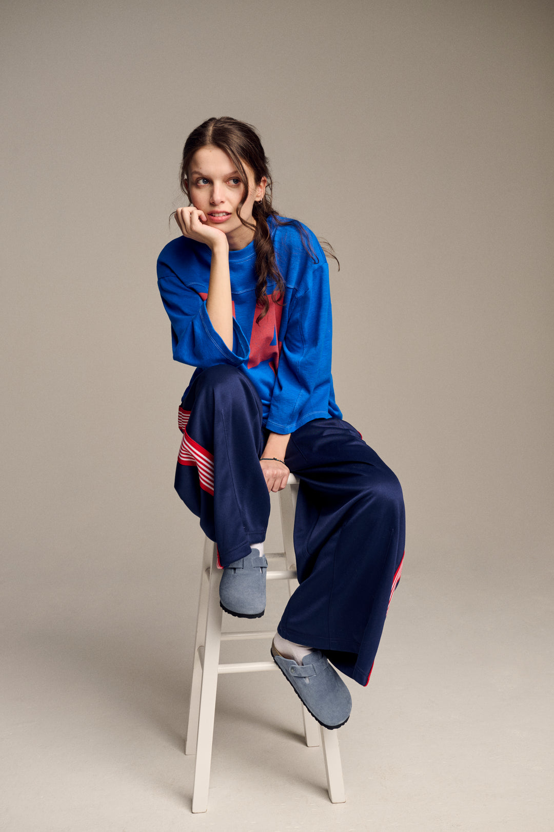 birkenstock boston | stone blue