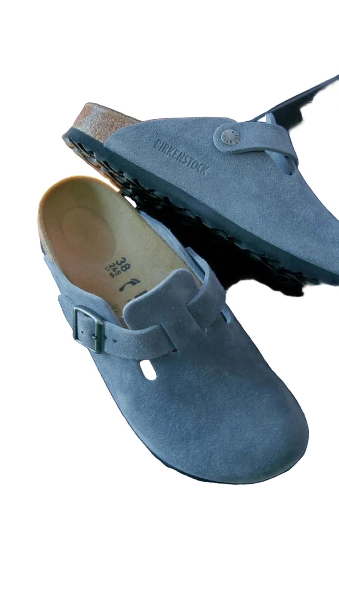 birkenstock boston | stone blue