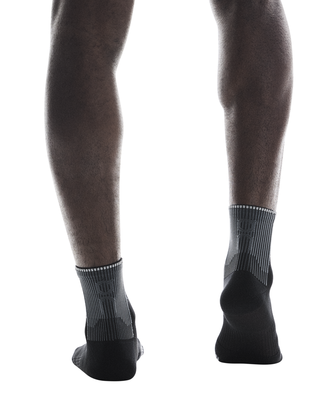 on performance run sock mid | black eclipse