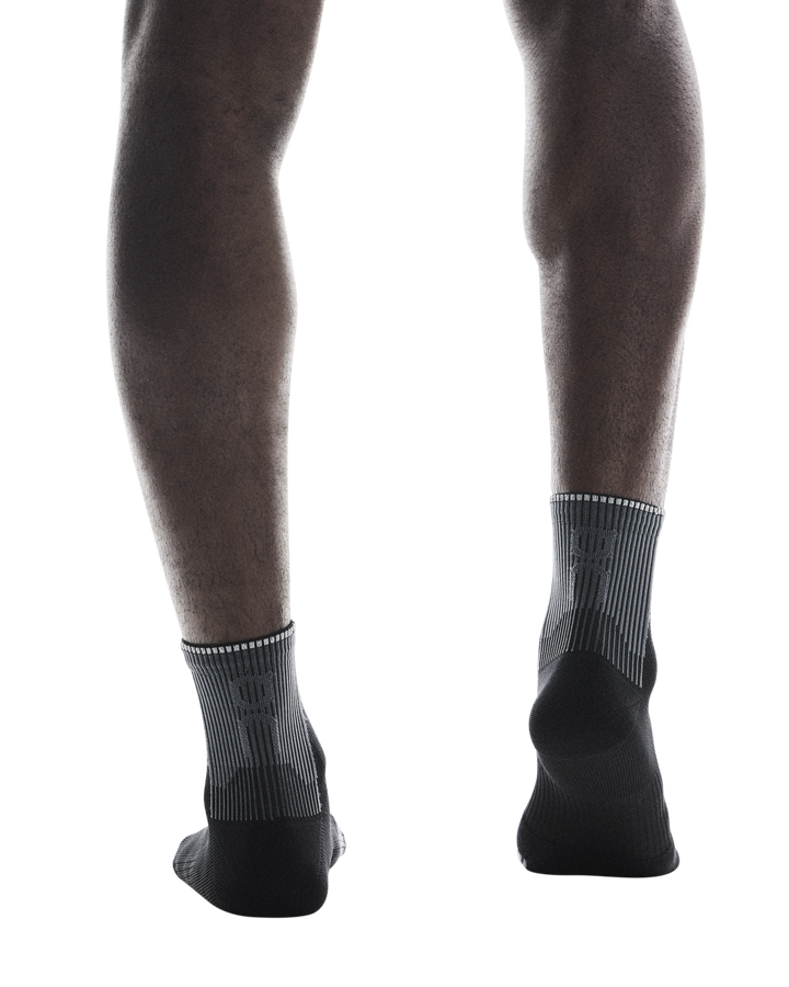 on performance run sock mid | black eclipse