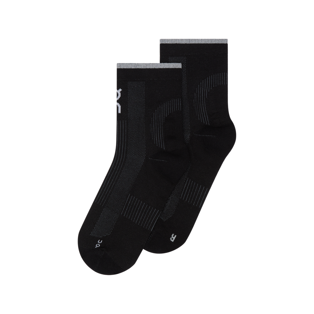 on performance run sock mid | black eclipse
