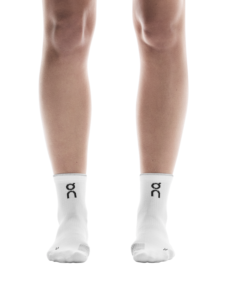 on performance run sock mid | white glacier