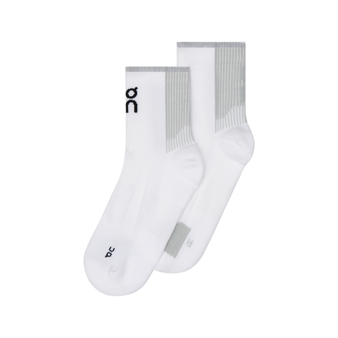 on performance run sock mid | white glacier