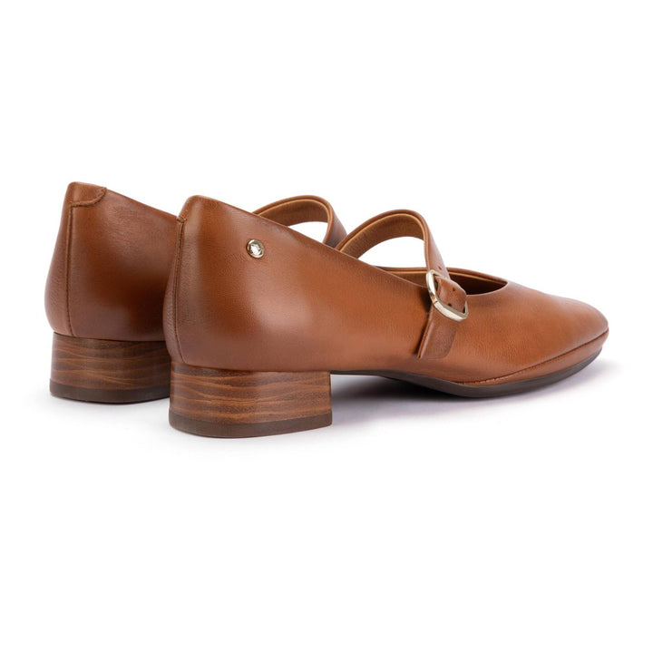 pikolinos ubeda mary jane heeled ballet women's | brandy